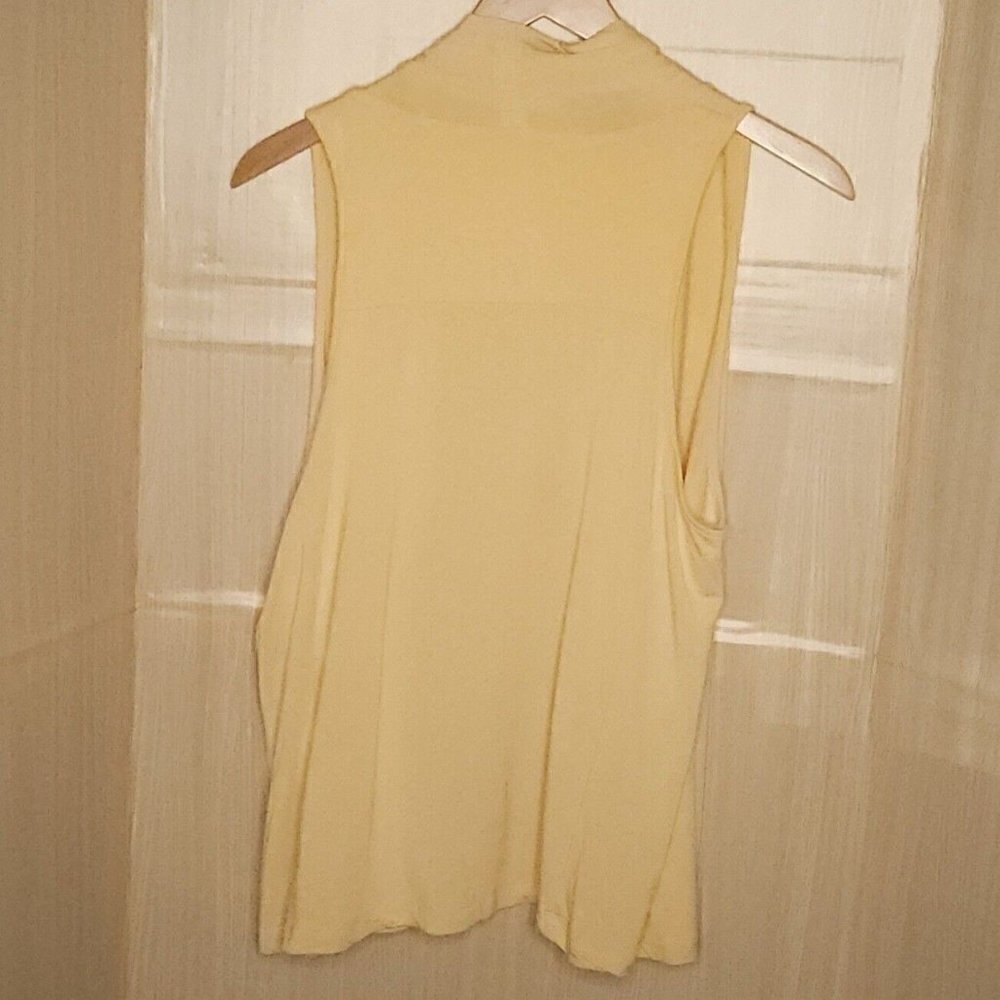 Chico's Womens Yellow Stretchy Vest Large - Picture 2 of 5